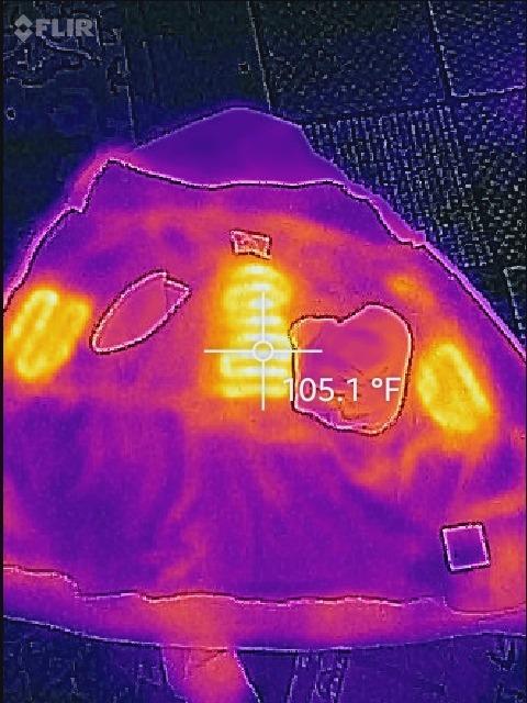 ORORO [Upgraded] 4-Zone Heated Hoodie with Heated Collar, Fleece Full-Zip Heated Sweatshirt Hoodie with Battery customer photo 1