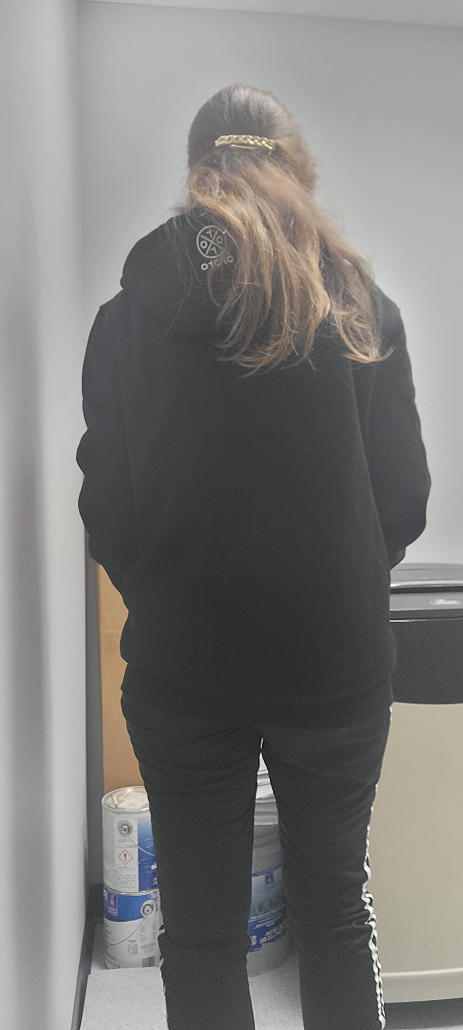 ORORO [Upgraded] 4-Zone Heated Hoodie with Heated Collar, Fleece Full-Zip Heated Sweatshirt Hoodie with Battery customer photo 2