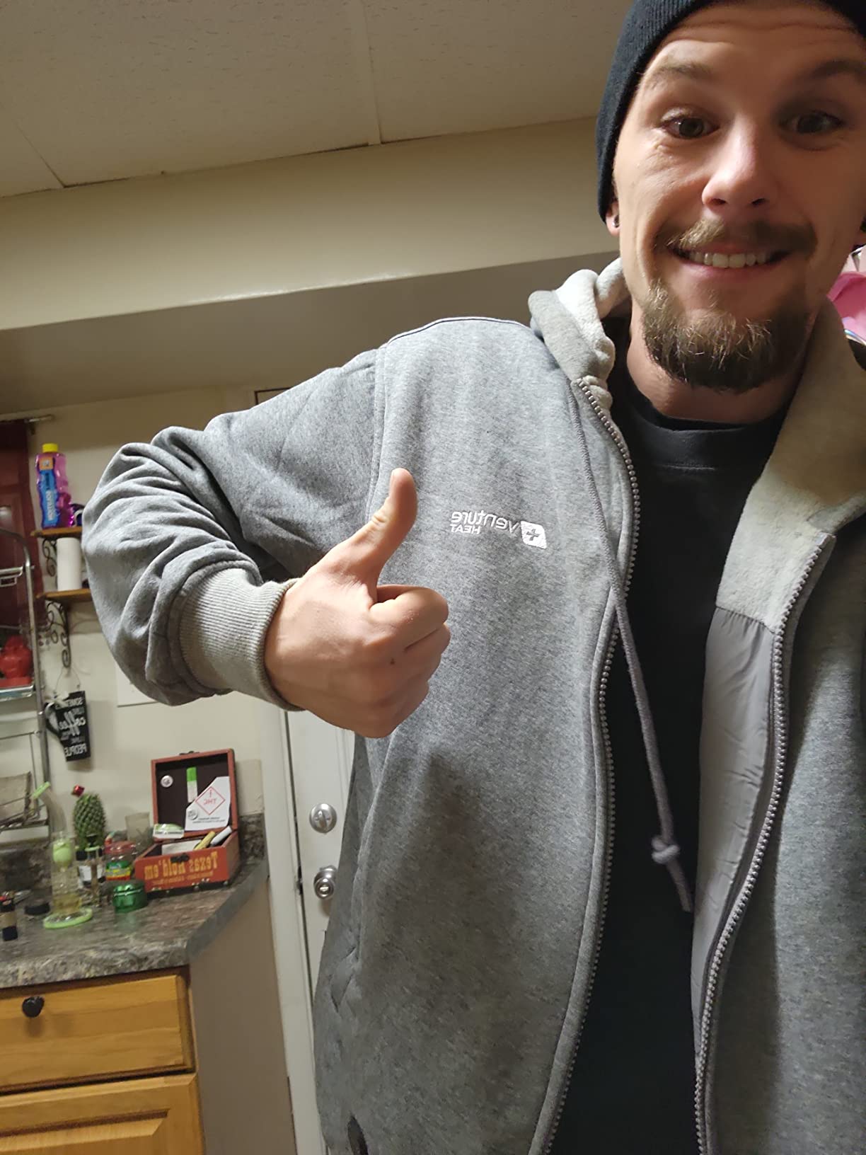 Heated Jacket Hoodie for Men & Women - Winter Coat, Outdoor Clothing, Bluetooth Controlled with 3 Adjustable Heating Zones customer photo 2