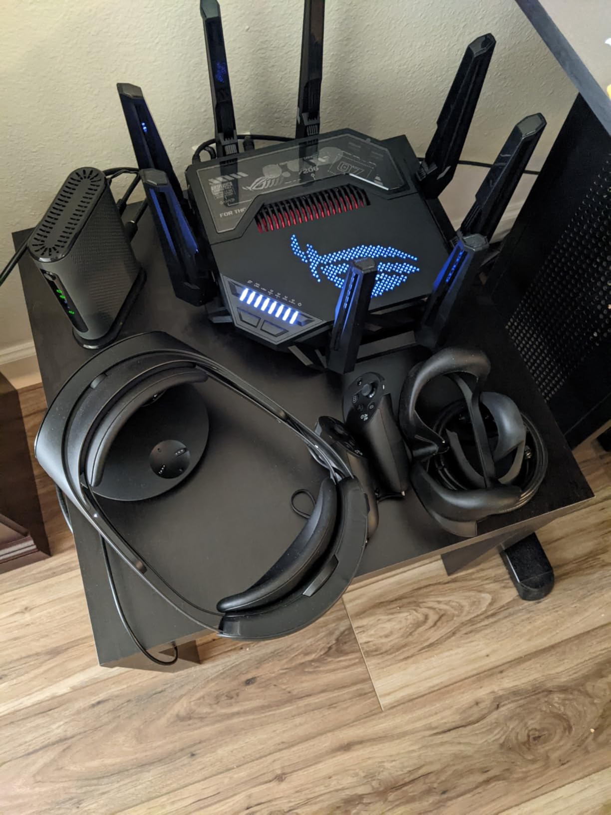 ASUS ROG Rapture WiFi 6E Gaming Router (GT-AXE16000) - Quad-Band, 6 GHz Ready, Dual 10G Ports, 2.5G WAN Port, AiMesh Support, Triple-Level Game Acceleration, Lifetime Internet Security, Instant Guard customer photo 1