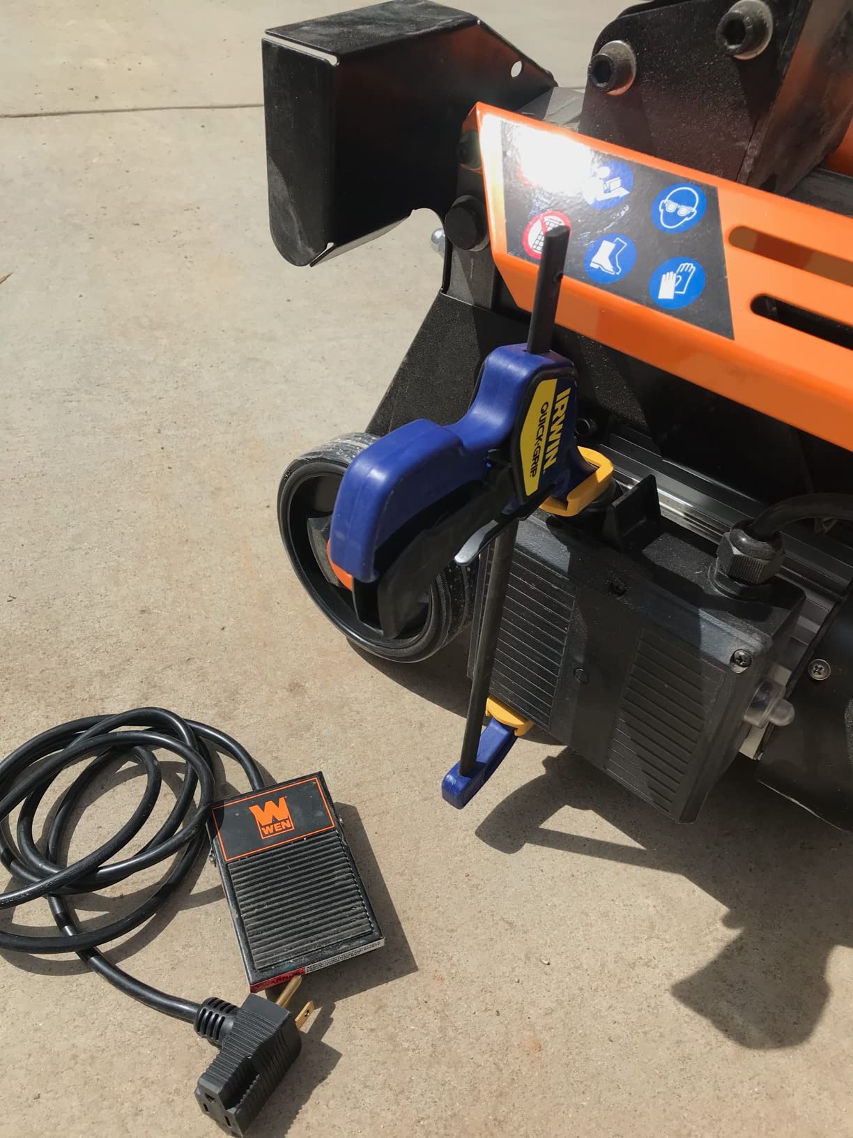 WEN Electric Log Splitter, 6.5-Ton Capacity with Portable Stand (56208) customer photo 1