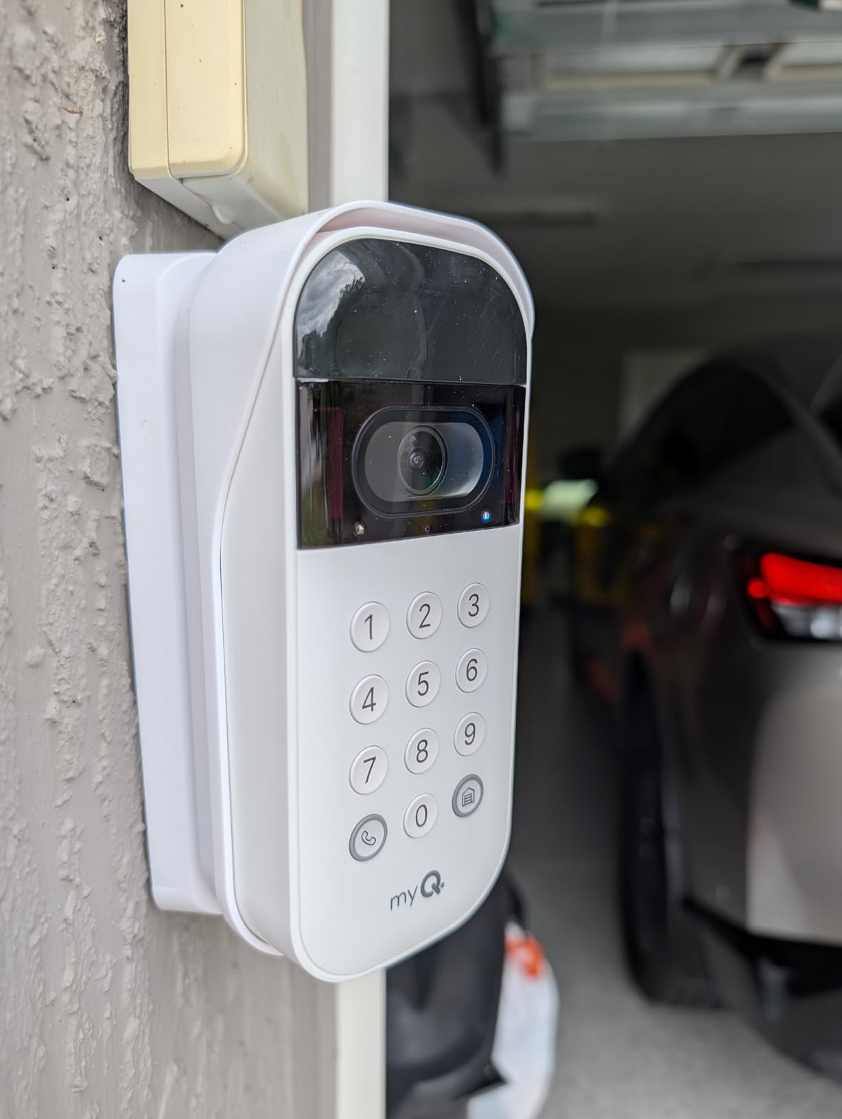 myQ Smart Garage Door Video Keypad with Wide-Angle Camera, Customizable PIN Codes, and Smartphone Control customer photo 1