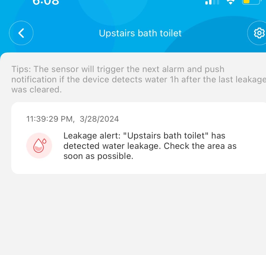 GoveeLife Premium Smart Water Leak Detector 2 with 1968ft Ultra-Long Range, WiFi Water Sensor with SMS/Email/APP Push and Sound Alarm, 5-Year Battery Life, Suitable for Home, Basement, Kitchen, 6 Pack customer photo 2
