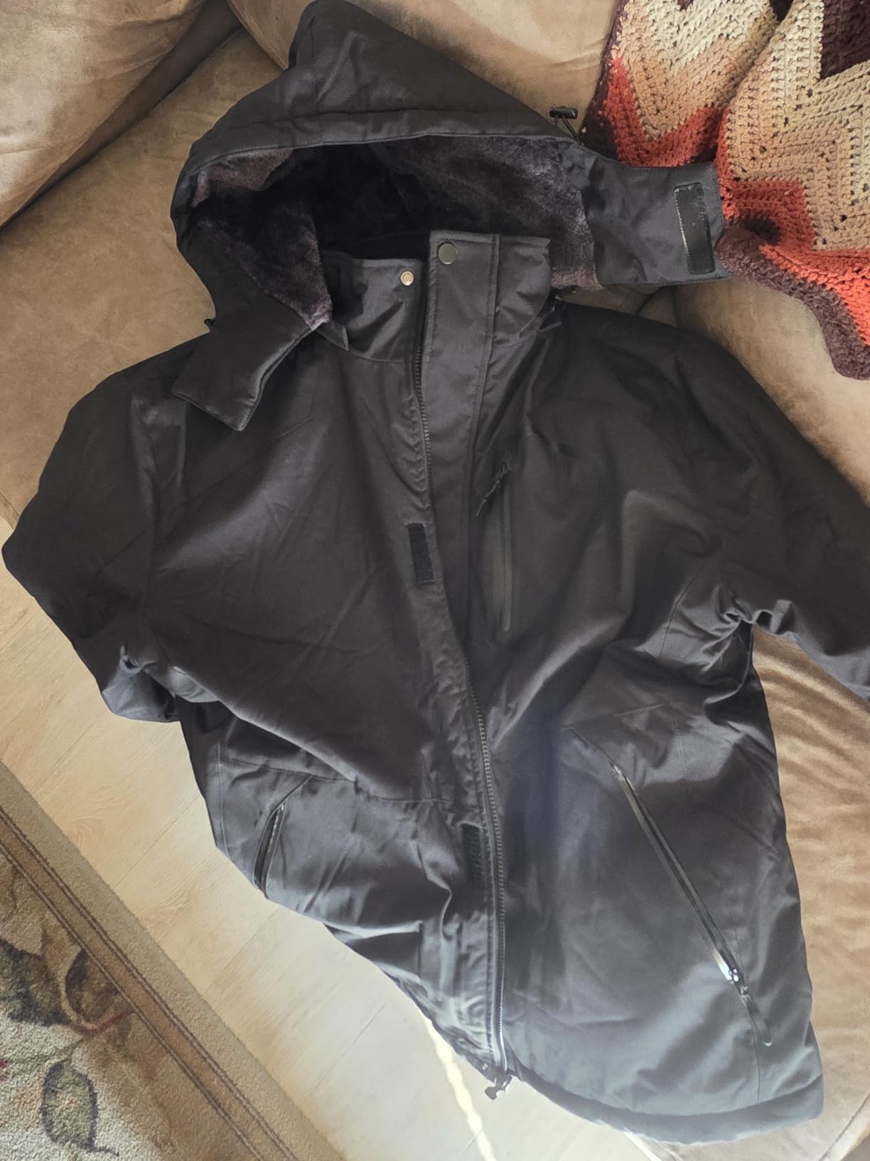 Wulcea Graphene Heated Jacket for Men Fur Lined with Large Capacity Battery Pack customer photo 2
