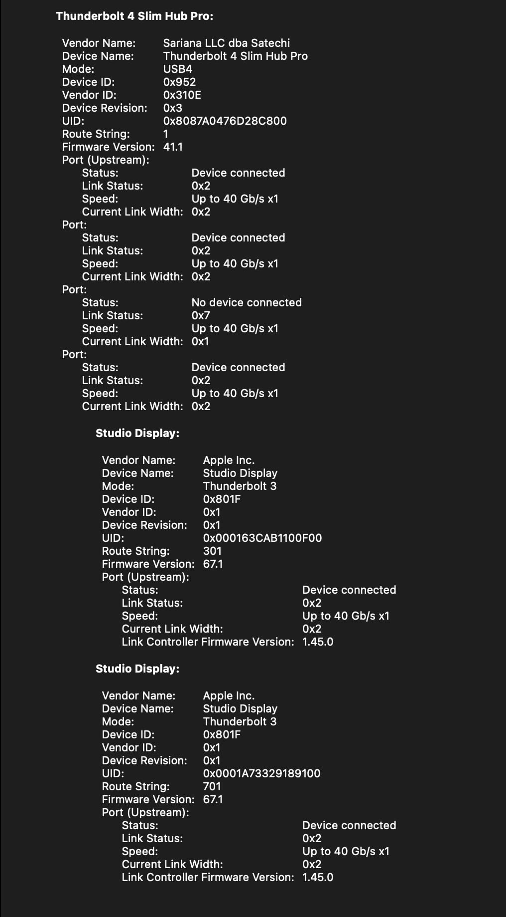 Satechi Thunderbolt 4 Dock Slim Hub Pro, USB C 100W Charging, Single 8K or Dual 4K Display, 4 Thunderbolt 4 Ports, USB 3.2 Gen2, for Mac/Windows, MacBook Air/Pro M5/M4, Dell, Surface, Lenovo customer photo 1
