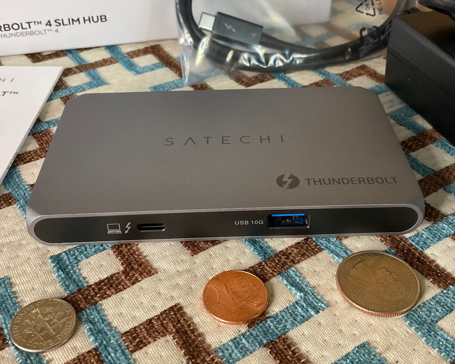 Satechi Thunderbolt 4 Dock Slim Hub Pro, USB C 100W Charging, Single 8K or Dual 4K Display, 4 Thunderbolt 4 Ports, USB 3.2 Gen2, for Mac/Windows, MacBook Air/Pro M5/M4, Dell, Surface, Lenovo customer photo 2