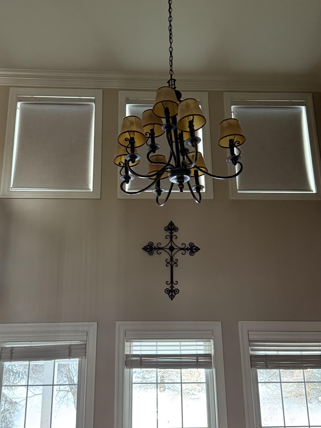 Bringnox Motorized Blinds with Remote, 100% Blackout Smart Roller Blinds Compatible with Apple Homekit Google Home and Alexa Via HUB, and Customized (Linen Stone-01) customer photo 1