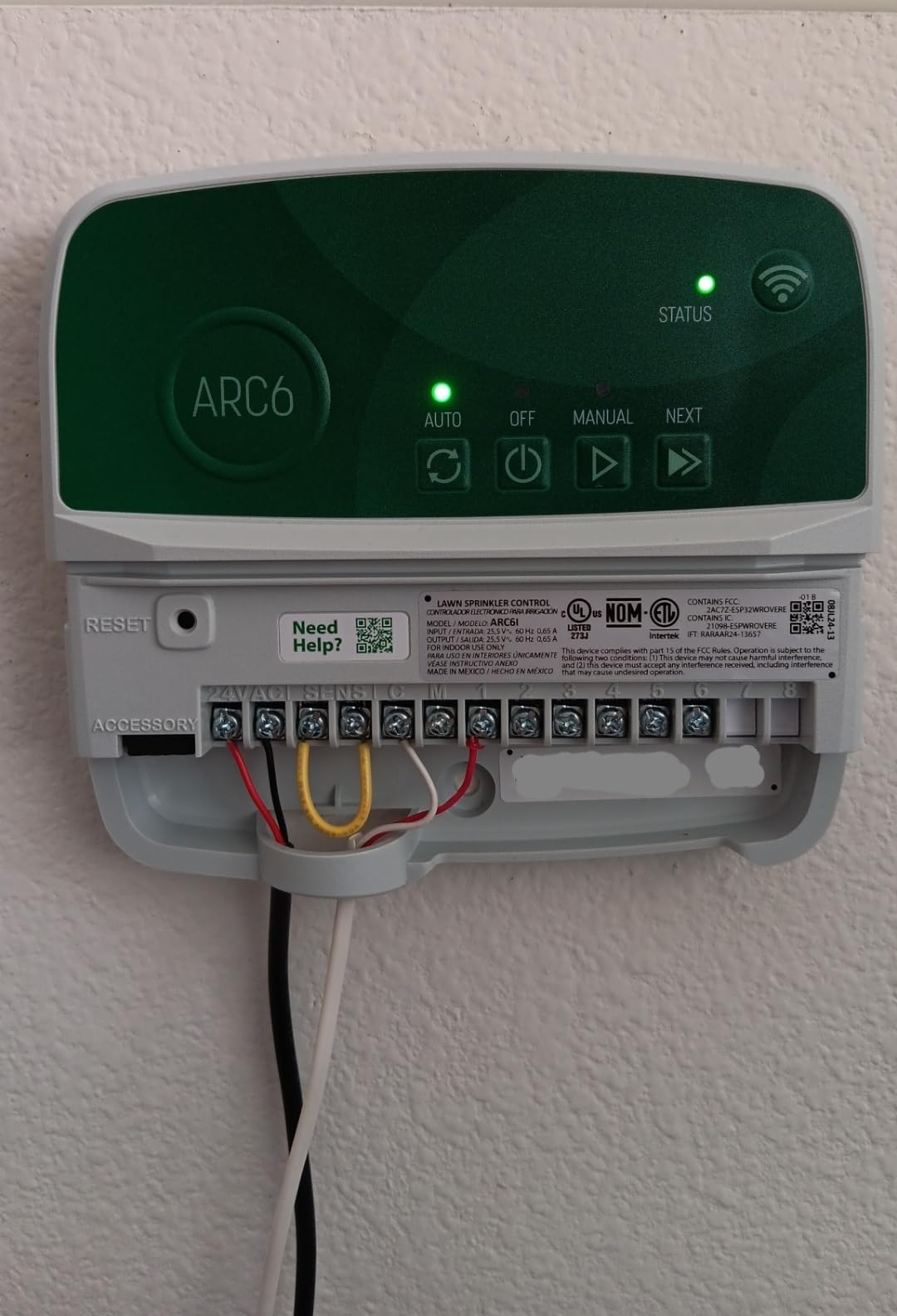 Rain Bird ARC6 App-Based Indoor Smart WiFi Irrigation Sprinkler Timer/Controller, 6-Zone/Station, EPA WaterSense Certified customer photo 1