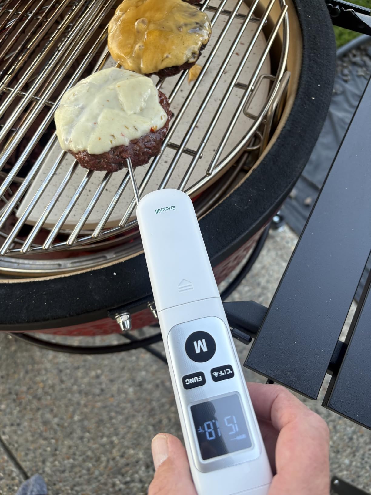 ERICKHILL Infrared Thermometer Gun, Heat Temp Temperature Gun with Meat Probe 2-in-1, Digital IR Laser Thermometer Gun for Cooking, Pizza Oven, Meat, Griddle, Grill, HVAC customer photo 2