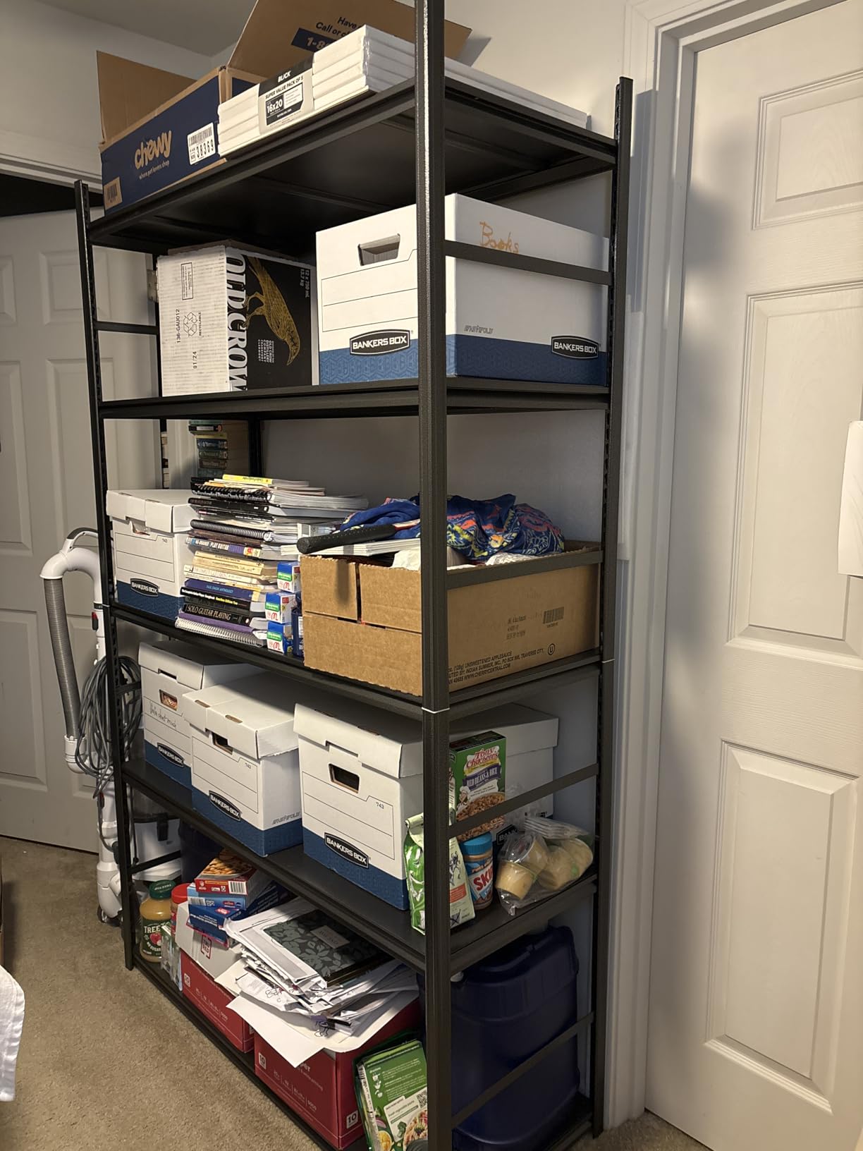 48 W Garage Shelving Heavy Duty Metal Shelves 5 Tier Adjustable Shelf Unit 3000 lbs Capacity Storage Stand Organizer for Warehouse and Basement,Black,78 H customer photo 2