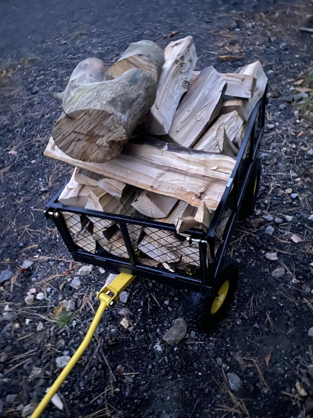 VEVOR 500 Lbs Steel Garden Cart, Heavy Duty Garden Wagon Cart Pullable on Wheels, Metal Yard Utility Wagon Carts with 10