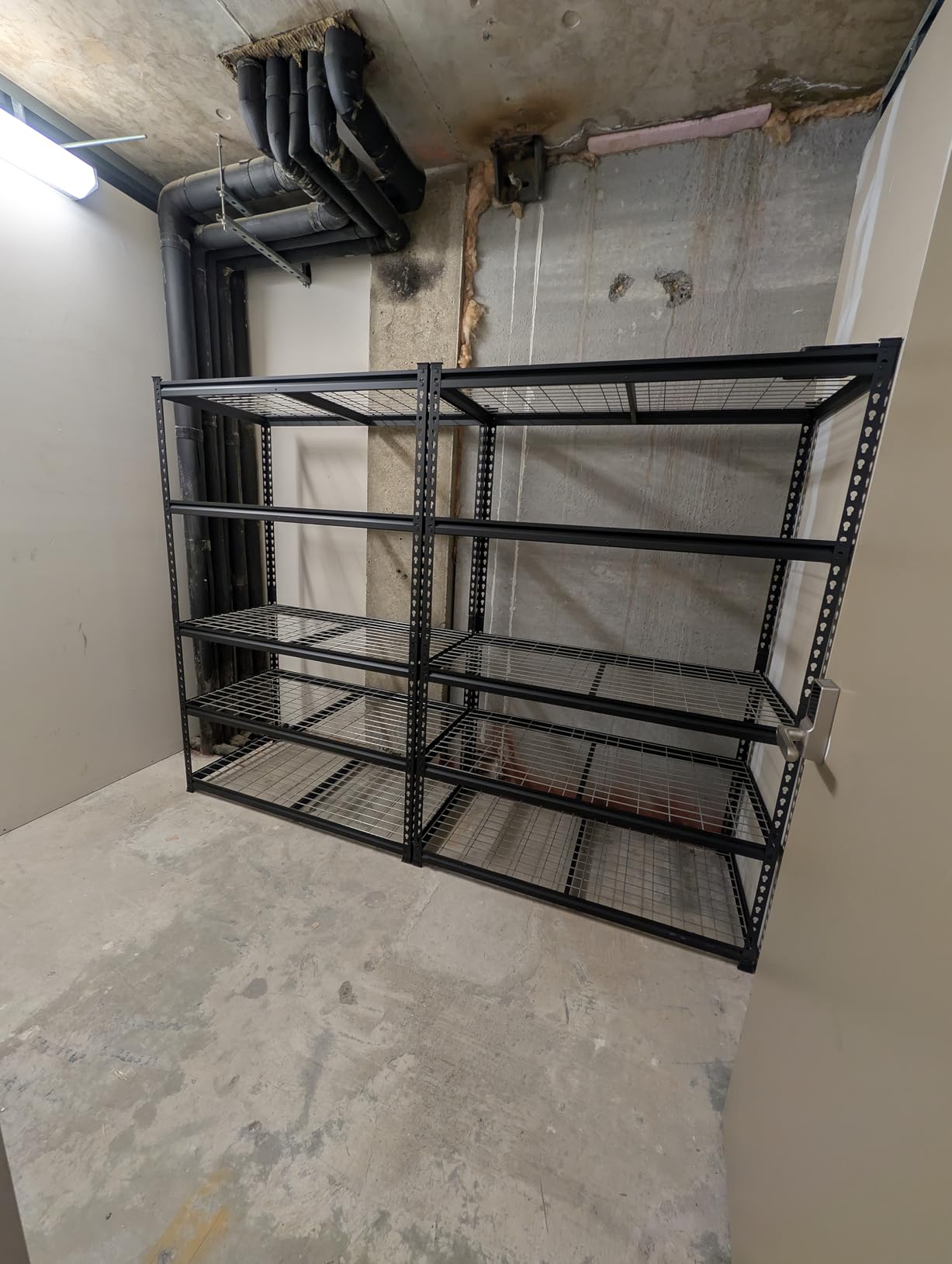 WORKPRO 5-Tier Heavy Duty Metal Shelving Unit, 72H x 48W x 24D, Adjustable Storage Rack with 4000 lbs Capacity, for Garage, Basement, Workshop, Warehouse customer photo 2