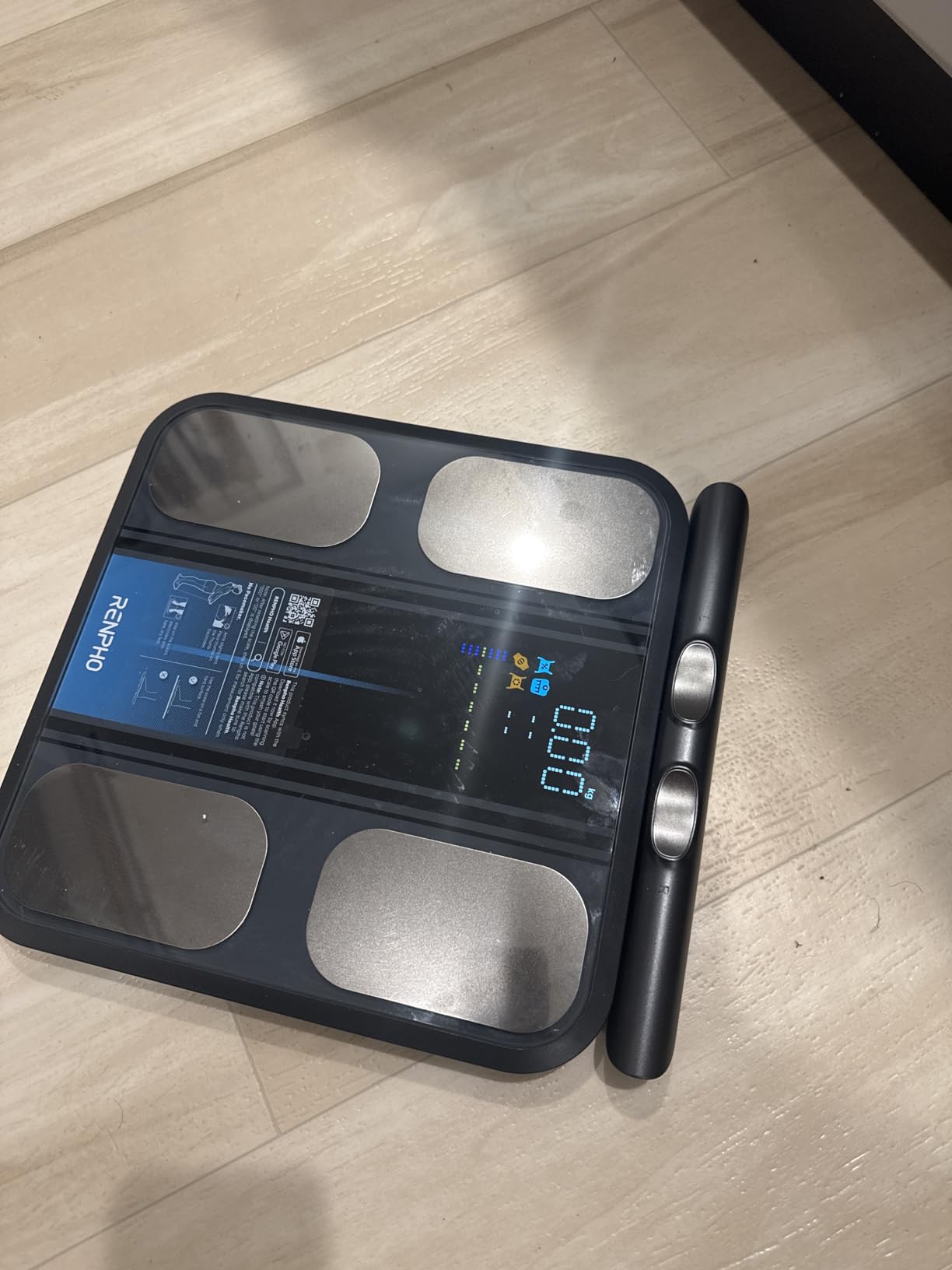 RENPHO Smart Scale for Body Weight, FSA&HSA Eligible, 8-Electrode Digital Bathroom Scale with BMI Body Fat Muscle Mass, Body Composition Analyzer, Larger Platform, MorphoScan Base customer photo 1