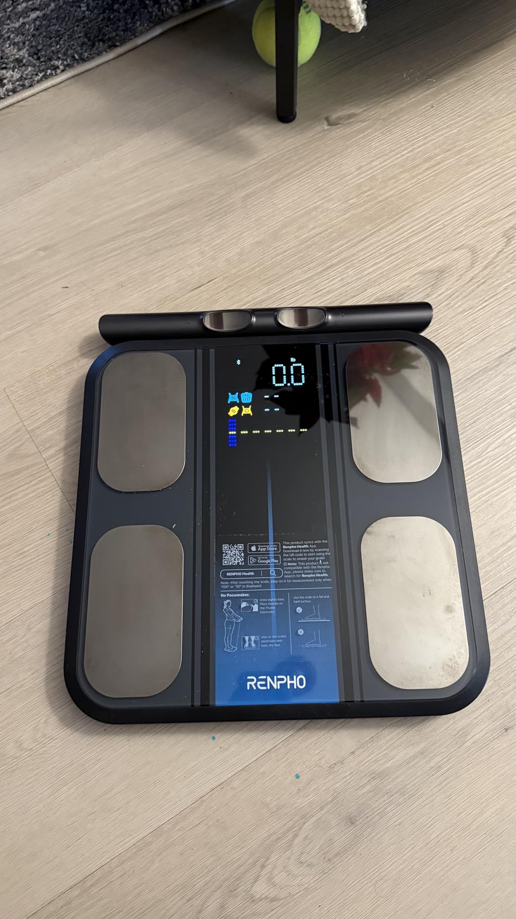 RENPHO Smart Scale for Body Weight, FSA&HSA Eligible, 8-Electrode Digital Bathroom Scale with BMI Body Fat Muscle Mass, Body Composition Analyzer, Larger Platform, MorphoScan Base customer photo 2