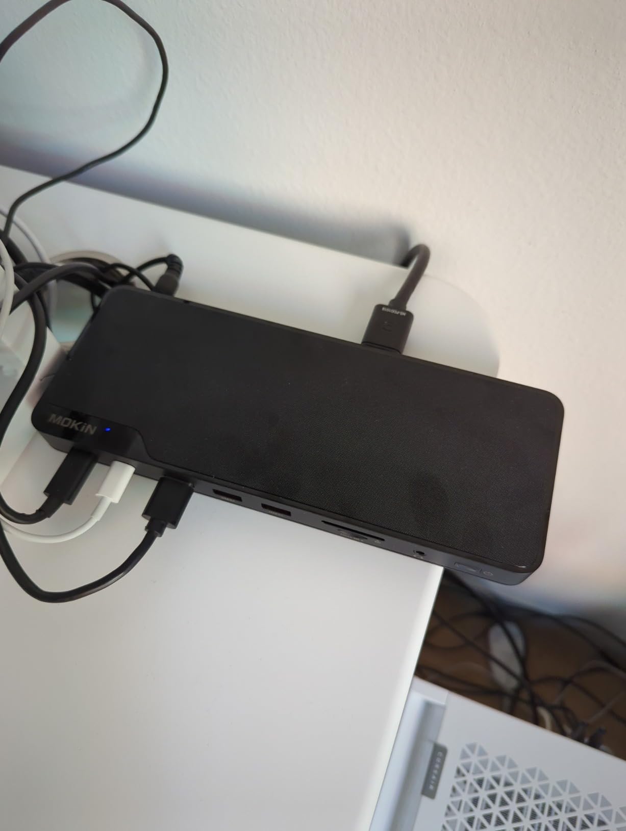 MOKiN Thunderbolt 4 Dock - 16 Ports, Laptop Docking Station Dual Monitor for MacBook, Docking Station 3 Monitors for Windows with 150W DC Power, TB4 Cable, 2.5 Gigabit Ethernet (Thunderbolt Certified) customer photo 1