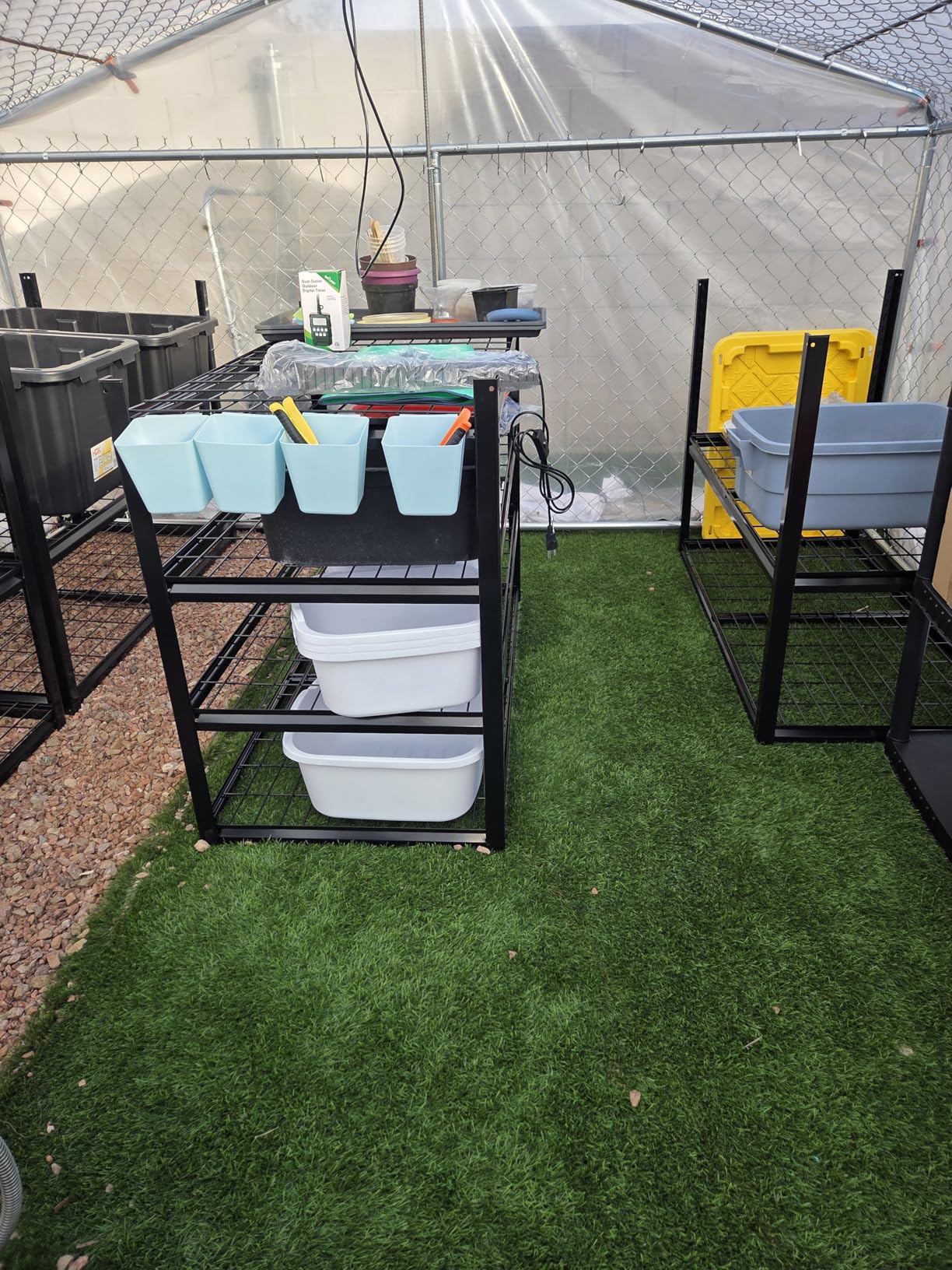 PrimeZone 72 H Heavy Duty Garage Shelving 2500 LBS 5 Tier Heavy Duty Storage Shelves Adjustable Industrial Metal Wire Shelf Unit for Garage,Basement,Pantry,Warehouse,Commercial,48 W X 24 D X 72 H customer photo 1