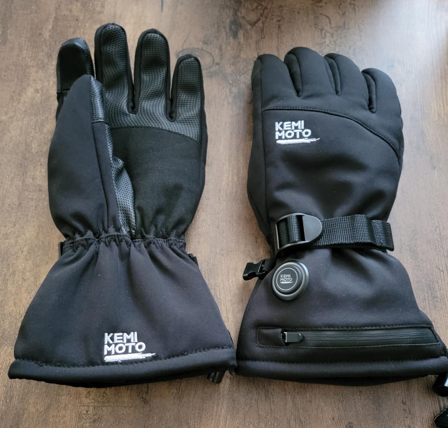 KEMIMOTO Heated Motorcycle Gloves for Men and Women 7.4V 2500mAh, Touchscreen, Waterproof,Ski Gloves with Rechargeable Battery for Winter Outdoor Work, Skiing, Snowmobile customer photo 1