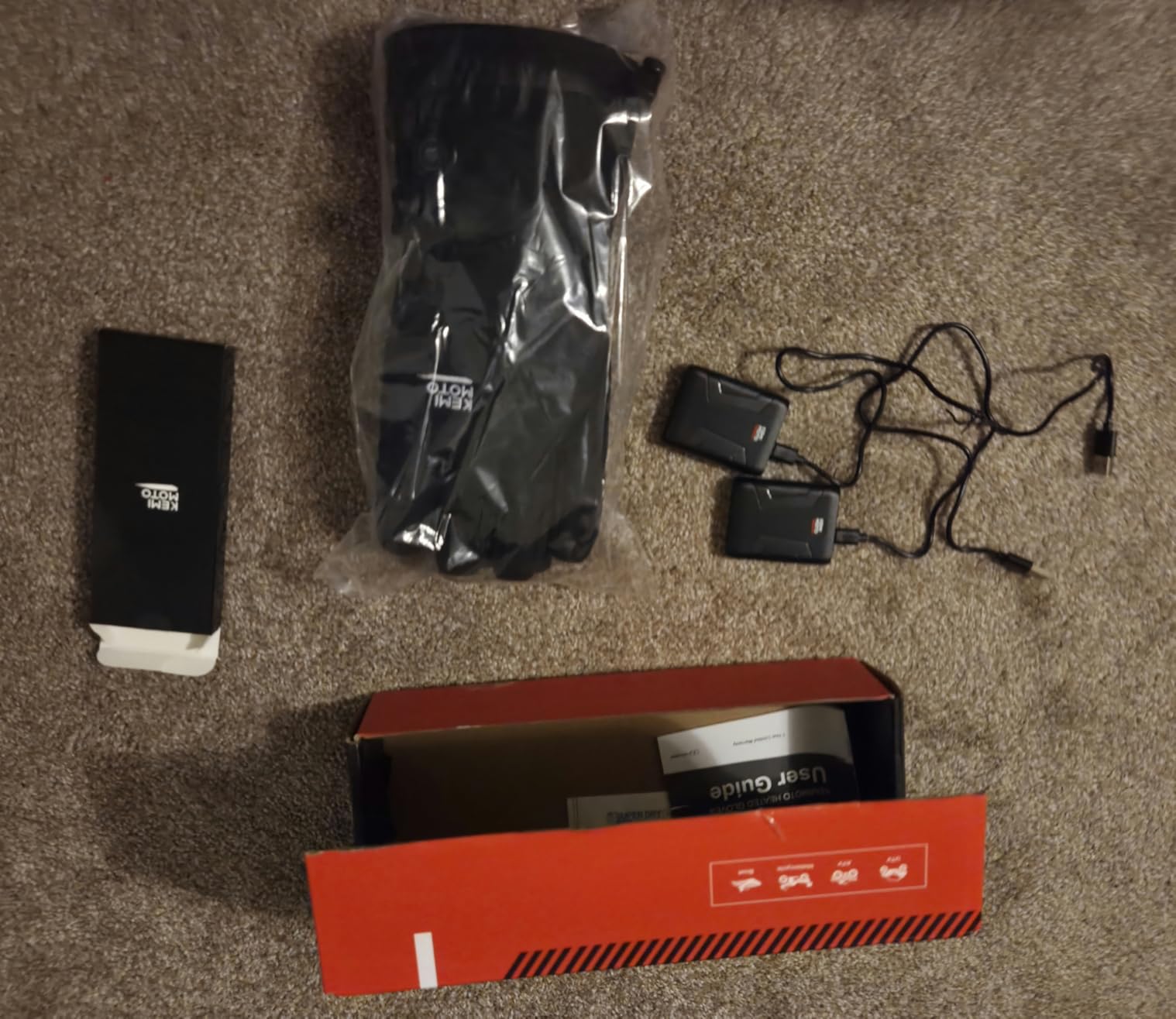 KEMIMOTO Heated Motorcycle Gloves for Men and Women 7.4V 2500mAh, Touchscreen, Waterproof,Ski Gloves with Rechargeable Battery for Winter Outdoor Work, Skiing, Snowmobile customer photo 2