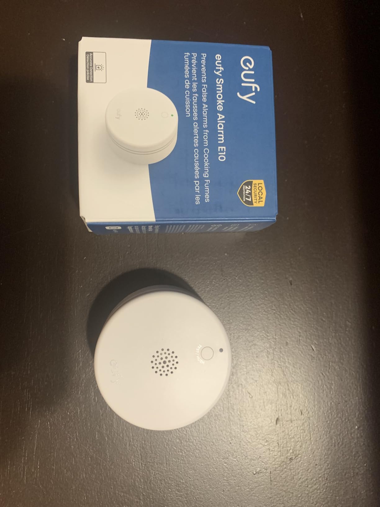 eufy Smoke Alarm E10, Accurate Fire Alerts, Ultra-Compact 70 mm Design,Extended 5-Year Battery Life, Long Communication Range, Requires HomeBase 2, 3, Mini, or Pro customer photo 1