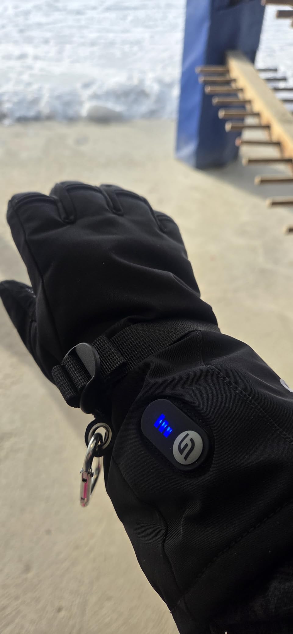 JS LifeStyle Heated Gloves for Men Women,HG-01 7.4V 3000mAh Rechargeable Battery Wind Water Proof with Touch Screen and Light-Off Design for Winter Ski Work Motorcycle customer photo 1