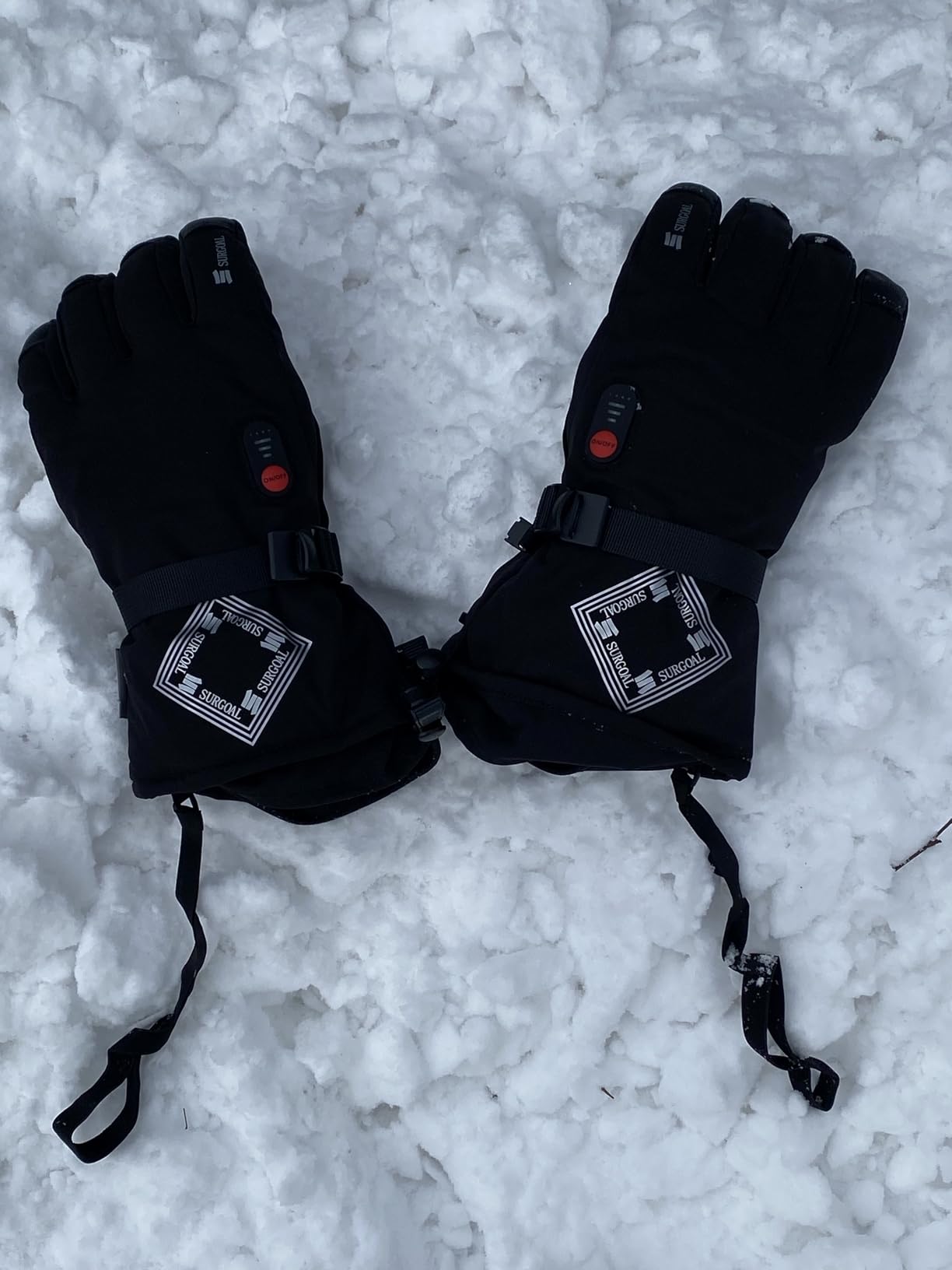 Leather Heated Gloves for Men, 158F Heating & 8H Battery Life, 7.4V Rechargeable Heated Gloves for Women, Waterproof & Touchscreen Ideal for Winter, Hunting, Motorcycle customer photo 1