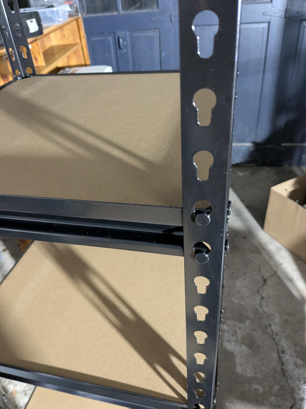 PrimeZone 60 W X 24 D X 72 H Heavy Duty Garage Storage Shelves - Adjustable Metal Shelving Unit, 5 Tier Industrial Shelves for Storage Standing Utility Rack for Warehouse, Pantry, Basement, Black customer photo 2