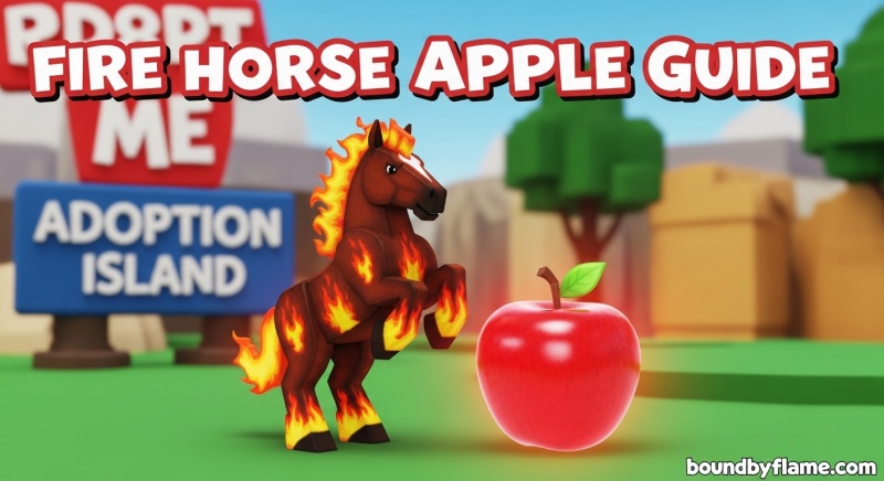 Fire Horse Apple in Adopt Me