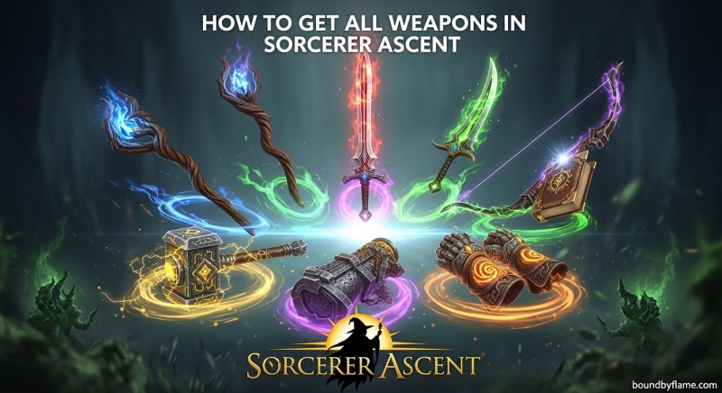 Get All Weapons in Sorcerer Ascent