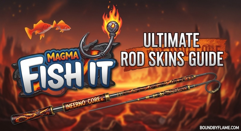 Get Magma Hook & Inferno Core Rod Skins in Fish It