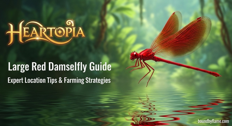 Large Red Damselfly in Heartopia