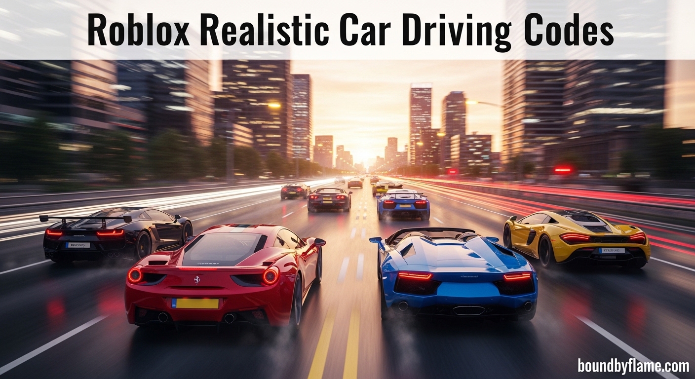Roblox Realistic Car Driving Codes