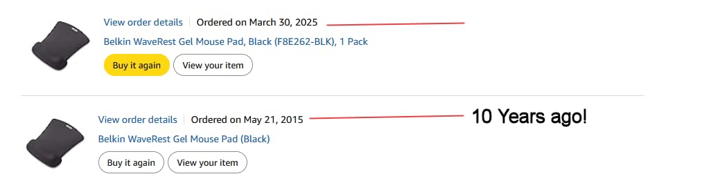 Belkin WaveRest Gel Mouse Pad, Black (F8E262-BLK), 1 Pack customer photo 1