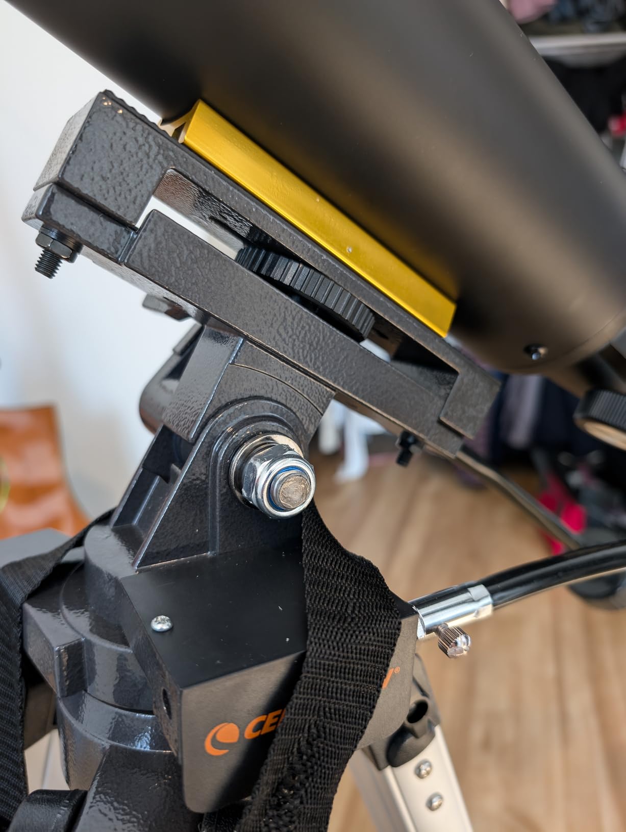 Celestron - Heavy Duy Alt-Azimuth Tripod - Sturdy Extendable Aluminum Tripod - Use for Spotting Scope, Binocular, Camera, and Small Telescope - Slow Motion Handles for Smooth Small Adjustments customer photo 1