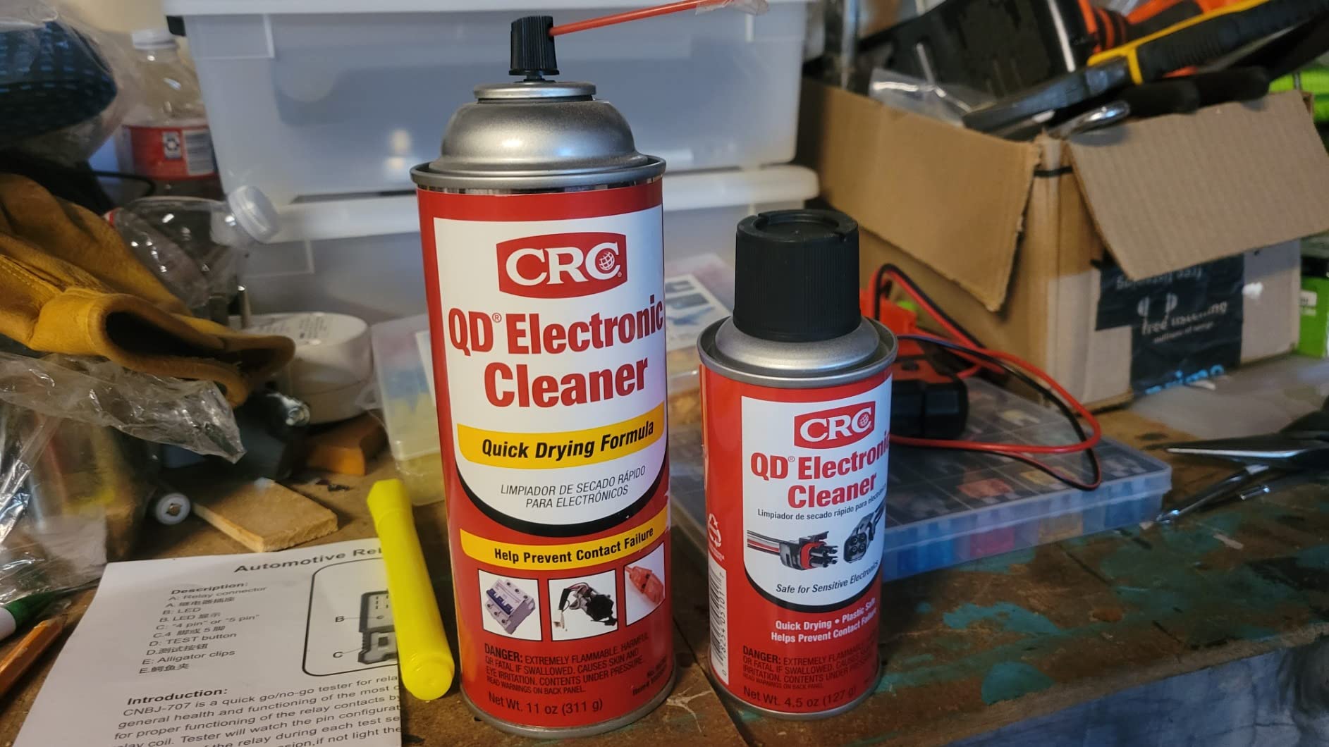 CRC QD Electronic Cleaner 05101 - 4.5 Wt. Oz., Plastic Safe Cleaner, Safe for Sensitive Electronics customer photo 1
