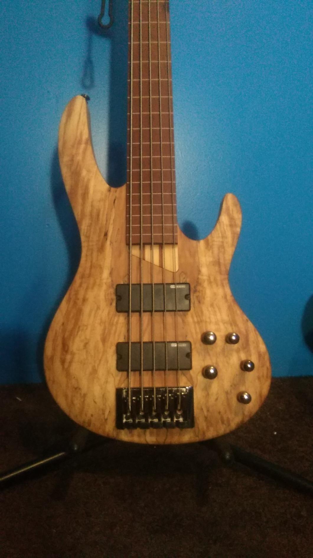 ESP LTD B-206SM Spalted Maple 6-String Bass Guitar, Natural Satin customer photo 1