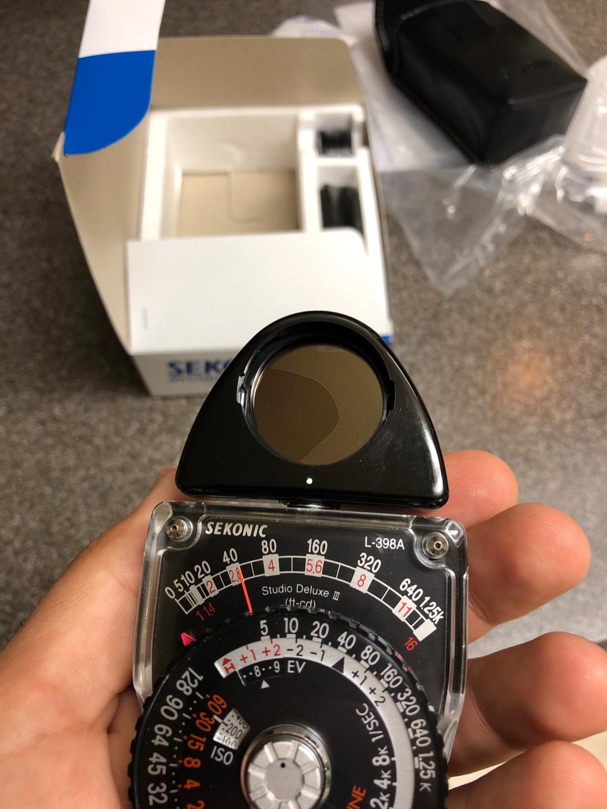 Sekonic L-398A Light Meter Studio Deluxe III (401-399),Black customer photo 1