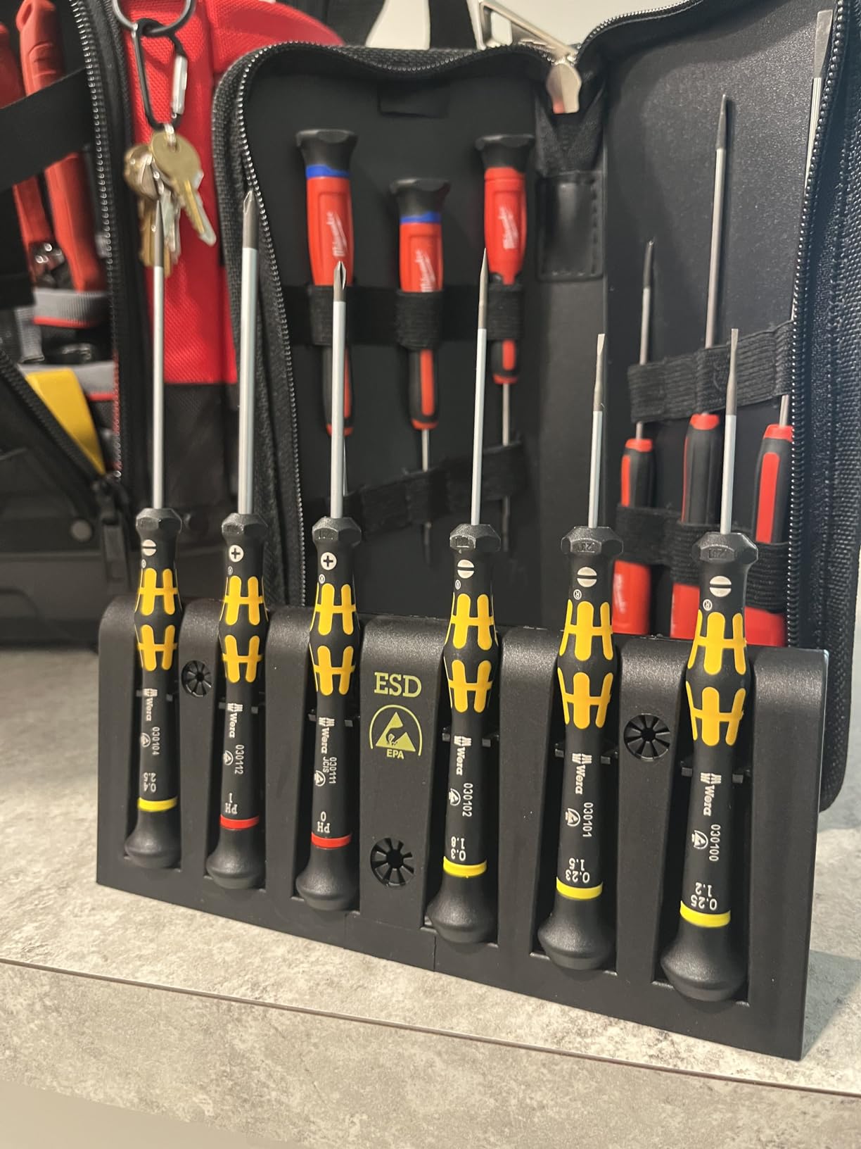 Wera 05030170001 1578 A/6 ESD Screwdriver set and rack for electronic applications, 6 pieces customer photo 1