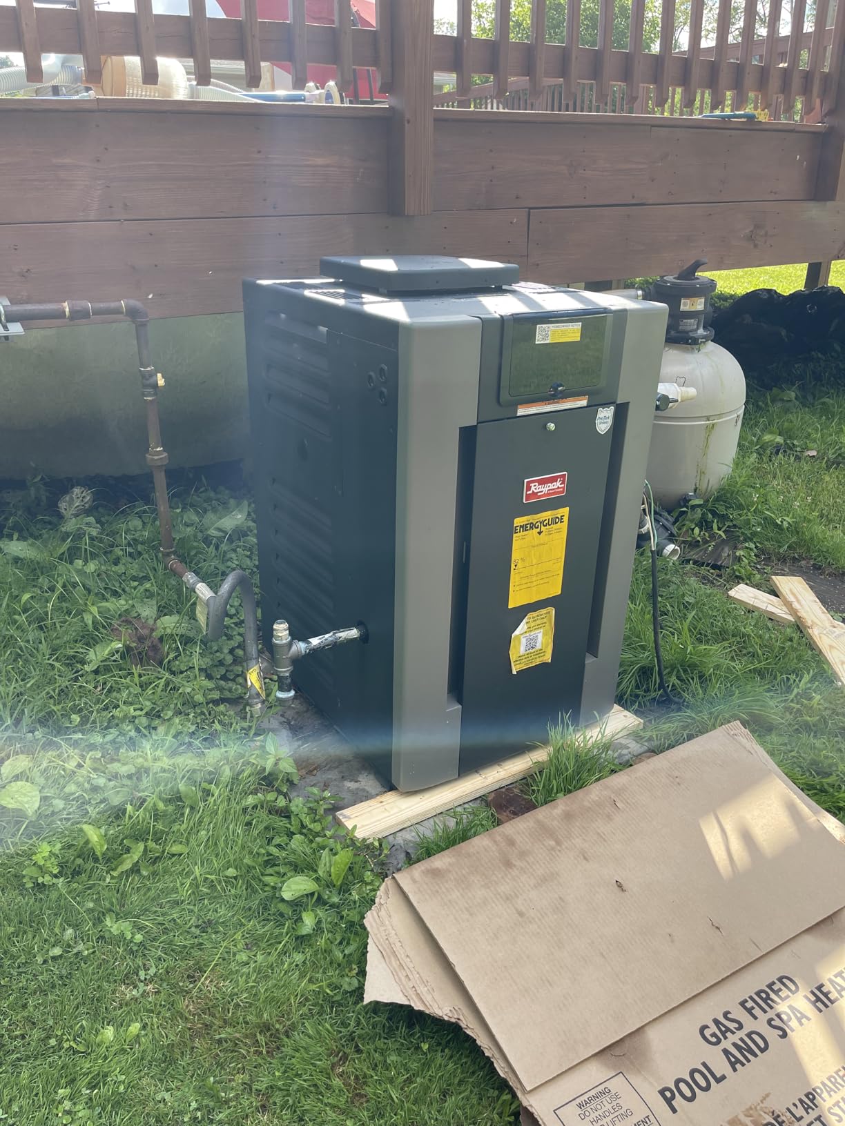 Raypak 266,000 BTU Digital Electronic Ignition Natural Gas Pool Heater customer photo 1