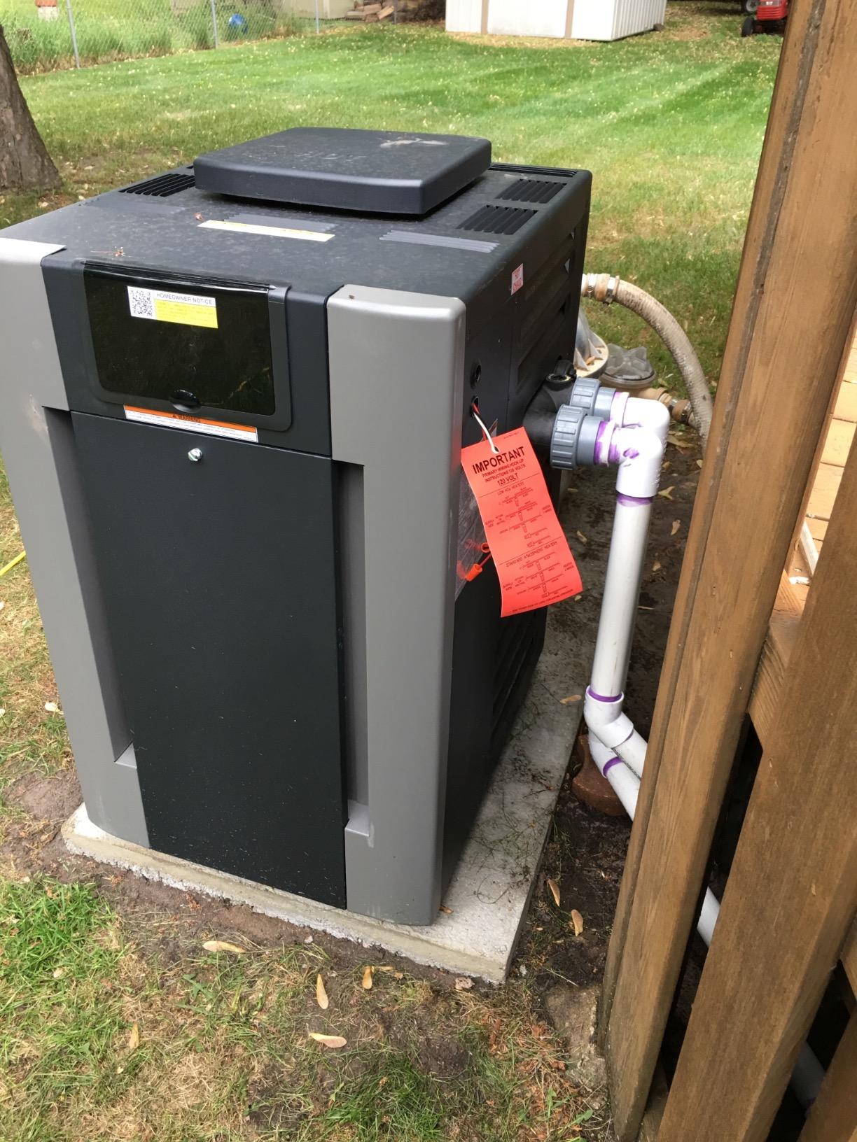 Raypak 266,000 BTU Digital Electronic Ignition Natural Gas Pool Heater customer photo 2