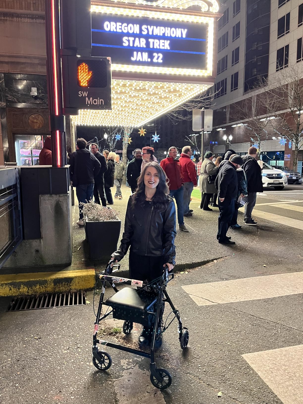 Drive Medical Aluminum Rollator Walker - Fold Up - Padded Seat - 6 Inch Wheels - Lightweight Portable Design - Indoor Outdoor Mobility Aid - Blue customer photo 1