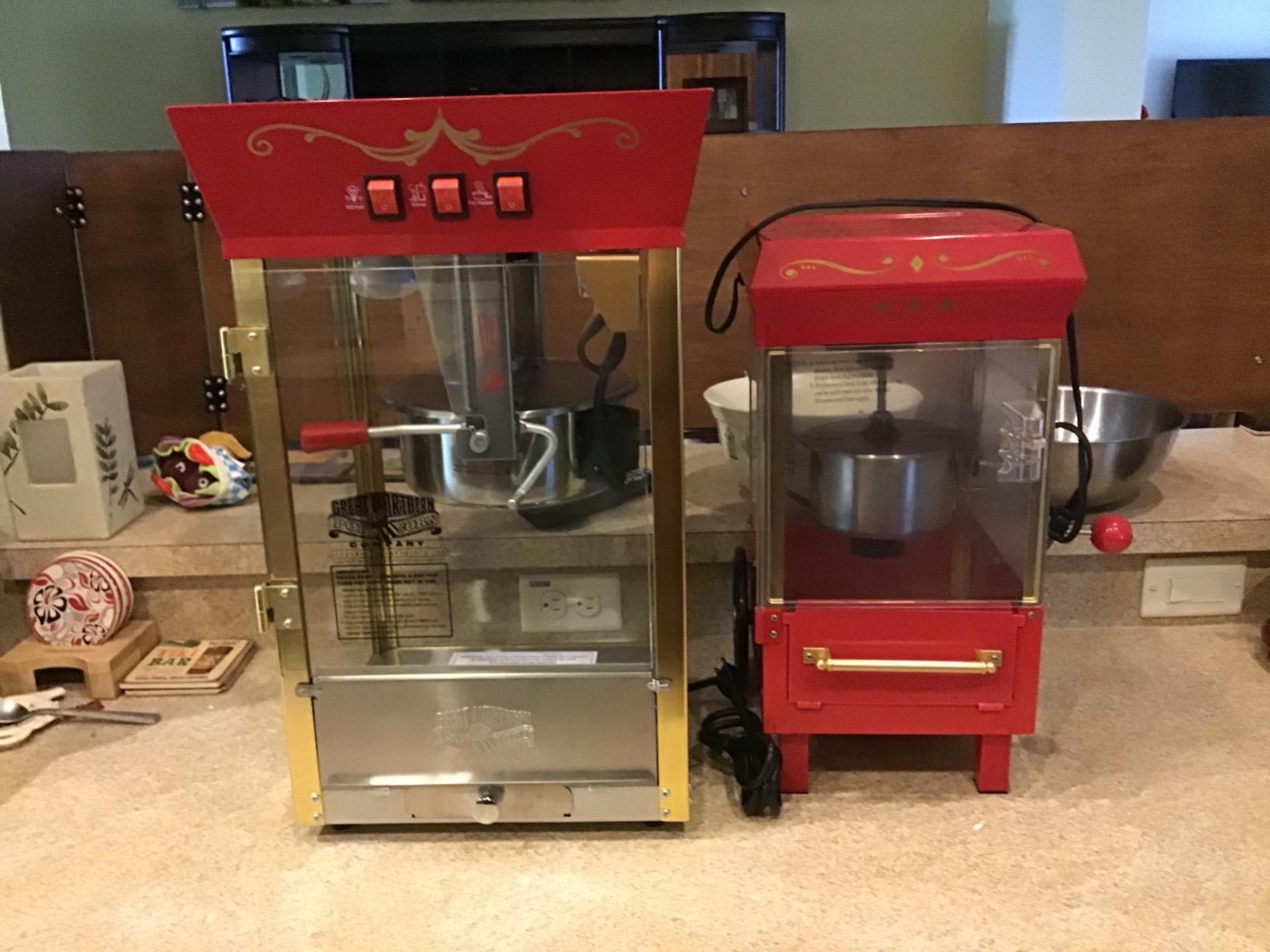 Great Northern Matinee Popcorn Machine - 8oz Popper with Stainless-Steel Kettle, Reject Kernel Tray, Warming Light, and Accessories by Great Northern Popcorn (Red) customer photo 2