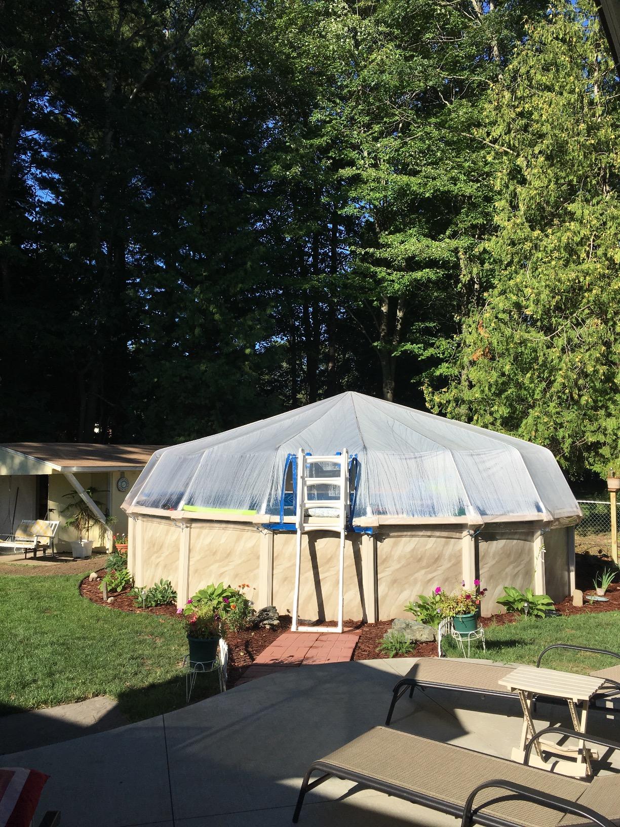 Sun Dome 24' Above Ground Swimming Pool Solar Cover Panel Heater Sundome customer photo 1
