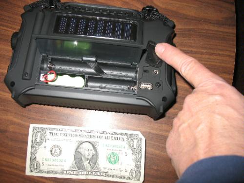 Kaito KA500 5-way Powered Solar Power,Dynamo Crank, Wind Up Emergency AM/FM/SW/NOAA Weather Alert Radio with Flashlight,Reading Lamp and Cellphone Charger, Yellow customer photo 1