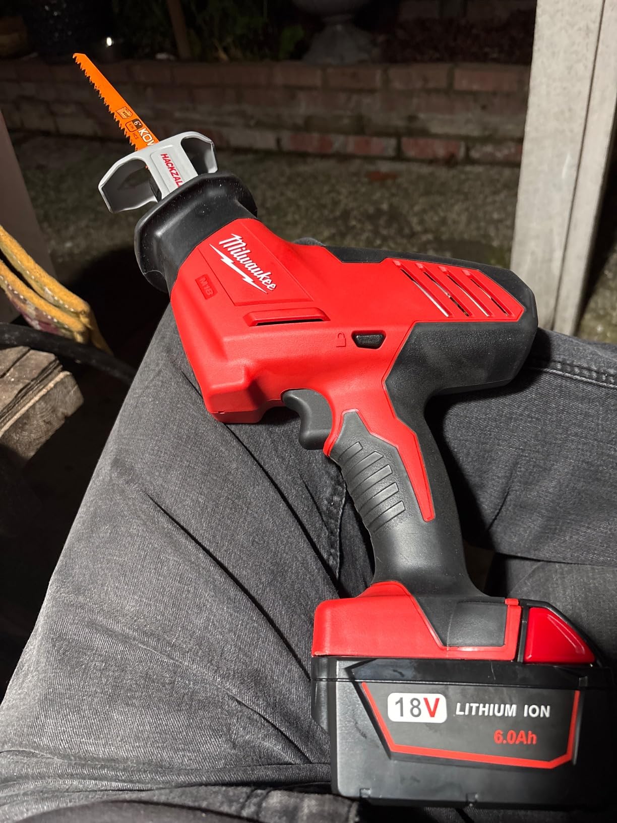 Milwaukee 2625-20 M18 18-Volt Lithium-Ion Cordless Hackzall Reciprocating Saw, Bare Tool customer photo 1