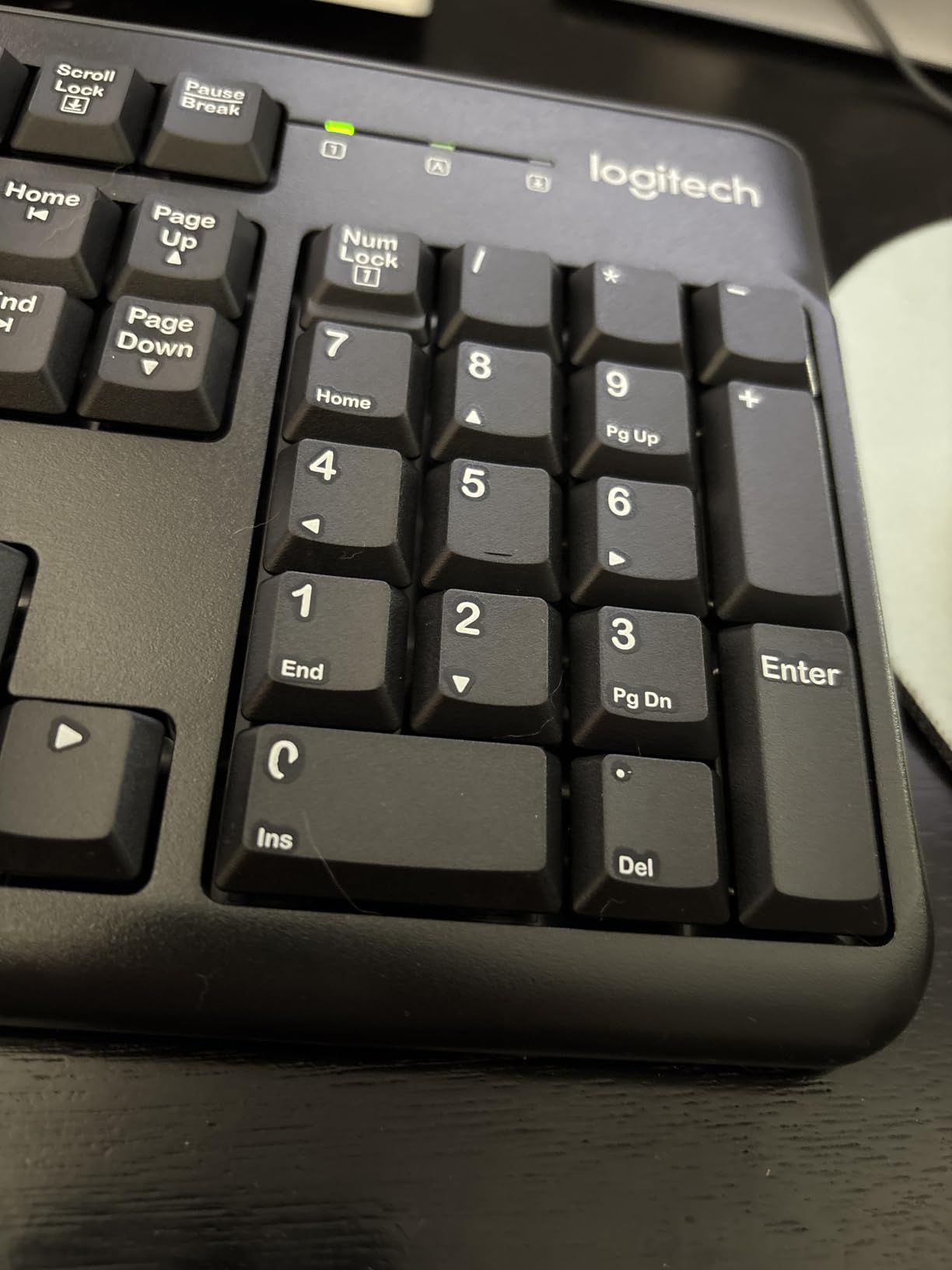 Logitech MK120 Wired Keyboard and Mouse Combo for Windows, Optical Wired Mouse, Full-Size Keyboard, USB Plug-and-Play, Compatible with PC, Laptop - Black customer photo 1