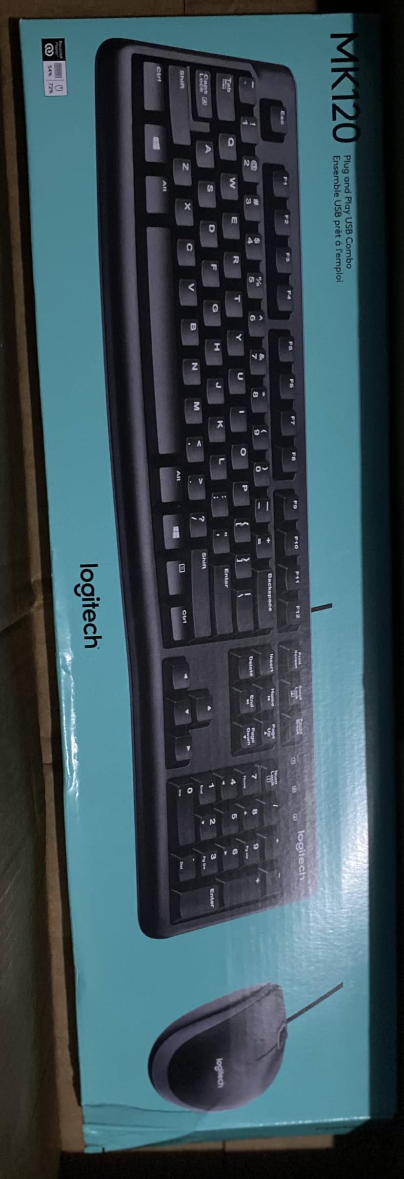 Logitech MK120 Wired Keyboard and Mouse Combo for Windows, Optical Wired Mouse, Full-Size Keyboard, USB Plug-and-Play, Compatible with PC, Laptop - Black customer photo 2