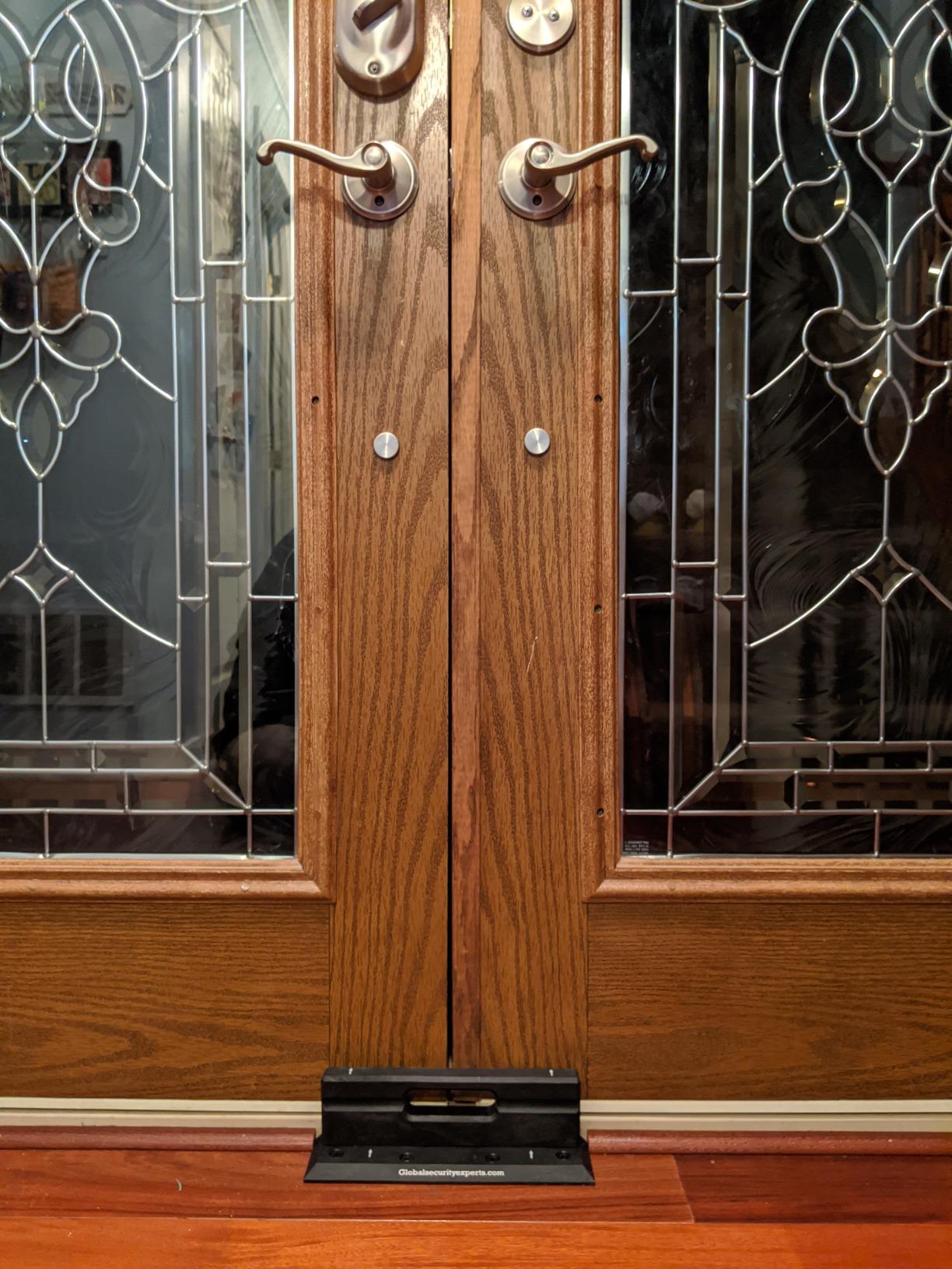 OnGUARD Security Door Brace - Withstands 3100 Lbs of Violent Force - French Door Brace Jammer Barricade customer photo 2