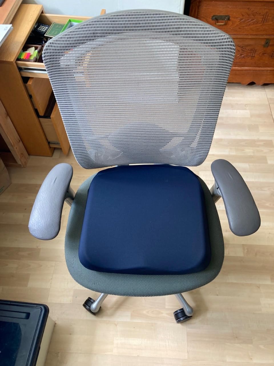 Tempur-Pedic Seat Cushion, Medium, Dark Navy Blue customer photo 2