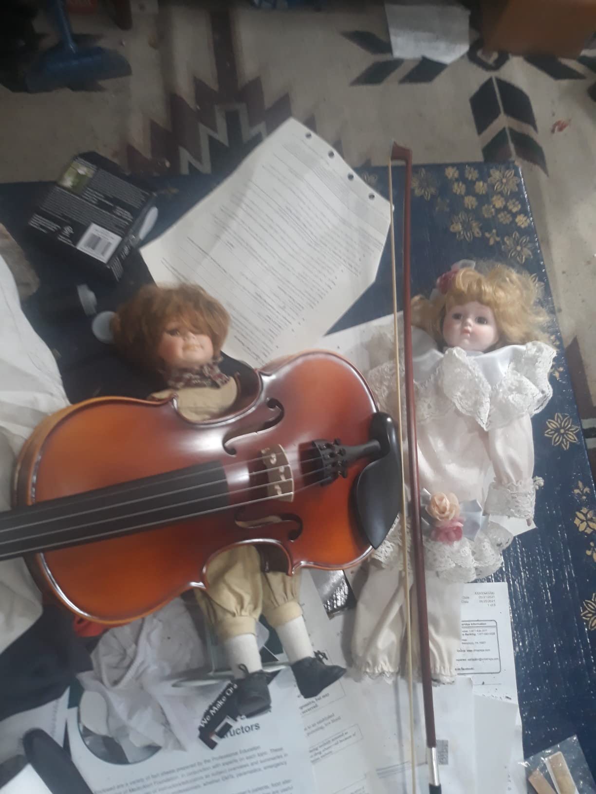 Bunnel G1 Violin Outfit 4/4 Full Size - Carrying Case and Accessories Included - Solid Maple Wood and Ebony Fittings By Kennedy Violins customer photo 2