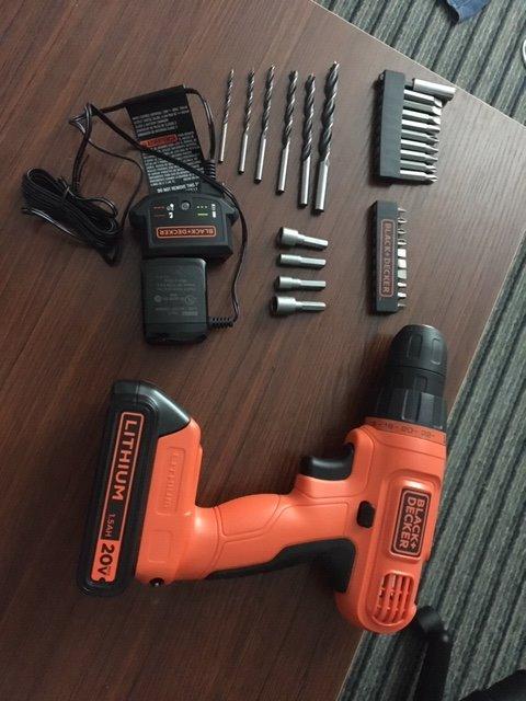 BLACK+DECKER 20V MAX POWERCONNECT Power Drill Cordless Drill Driver Electric Screwdriver with 30 Piece Bit Set, Battery and Charger Included (LD120VA) customer photo 1
